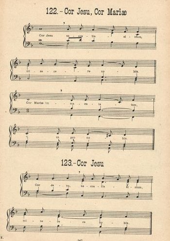 Cor Jesu, Cor Mariae Partition gratuite